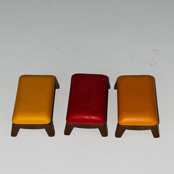 Pretend Play Dollhouse Miniature Accessory Benches - Picture 1 of 3